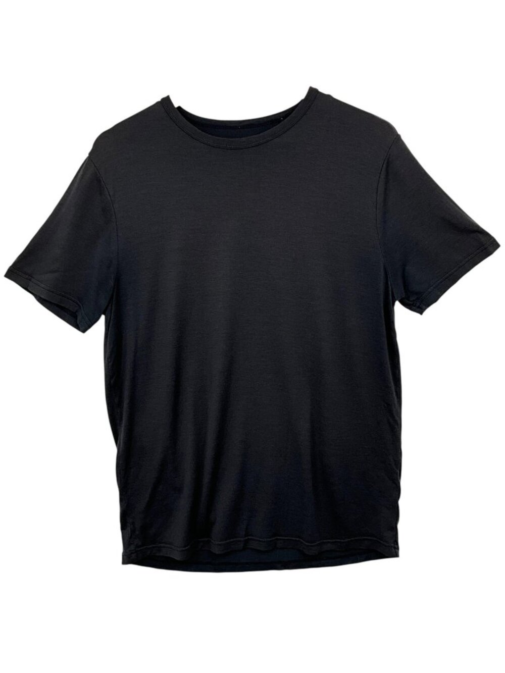 Unbound Merino Tee Shirt Mens Large Black 100% Merino Wool Crew Neck Tagless